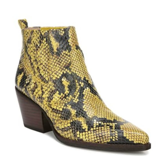 Sam Edelman Winona Snake Print Ankle Bootie - Picture 2 of 8